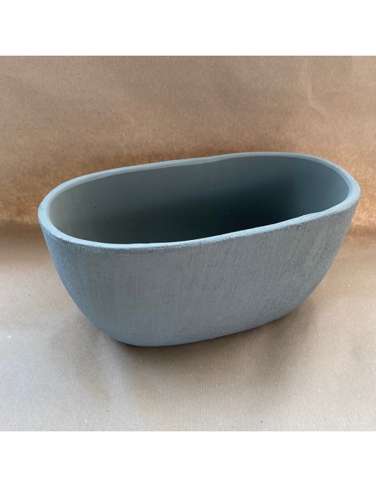 Double coupe en céramique grise