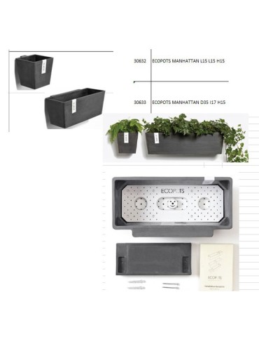 Assortiment de Sedum Jardinière murale Ecopot