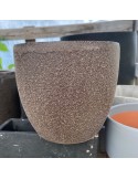 Slit Pot egg marron mat 15
