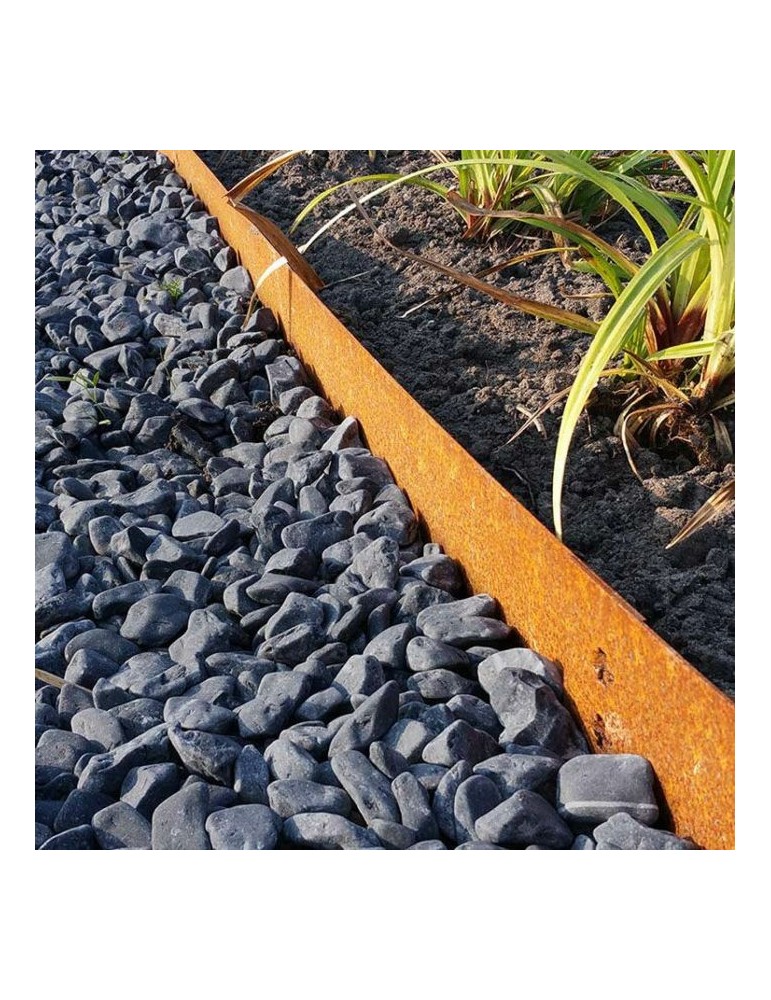 Bordure acier corten non oxydée 2000x2x150 mm