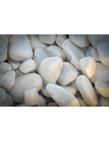 Galets marbre blanc