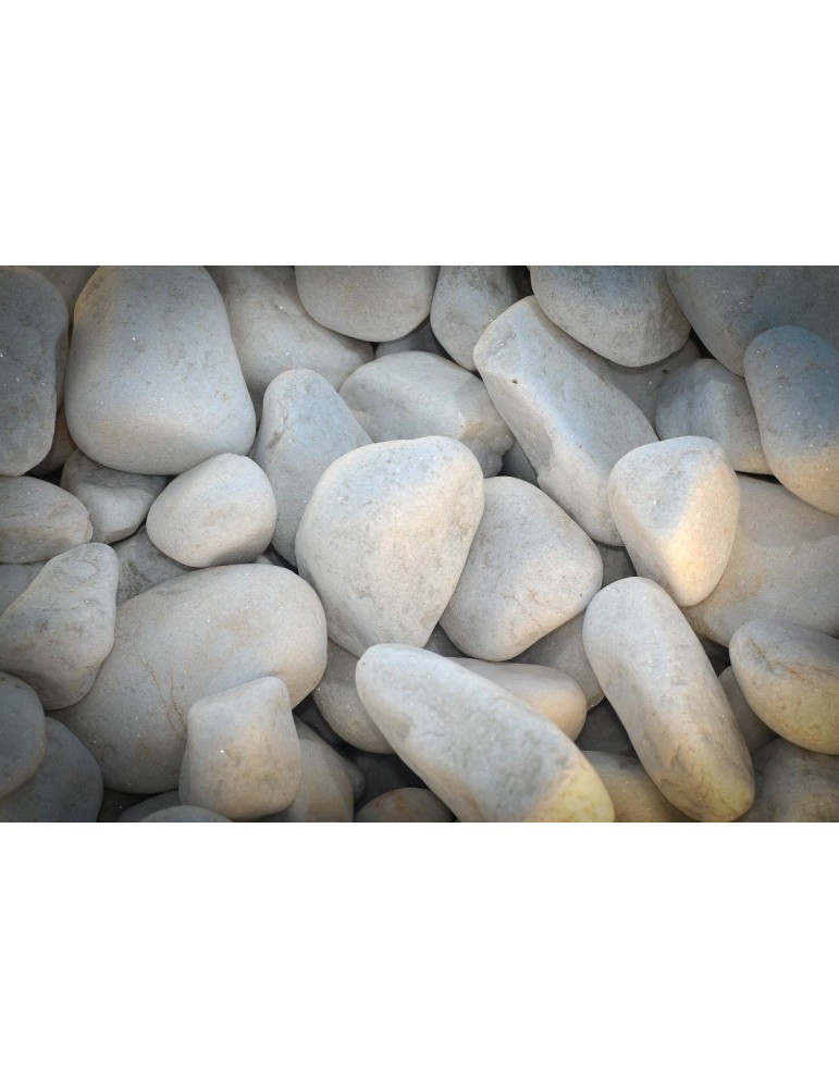 Galets marbre blanc