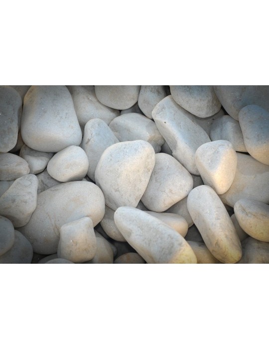 Galets marbre blanc